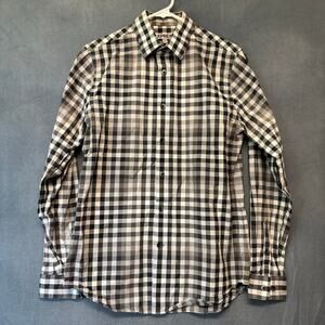 Express Plaid Button up Shirt Long Sleeve Outdoors Rockabilly Western Country